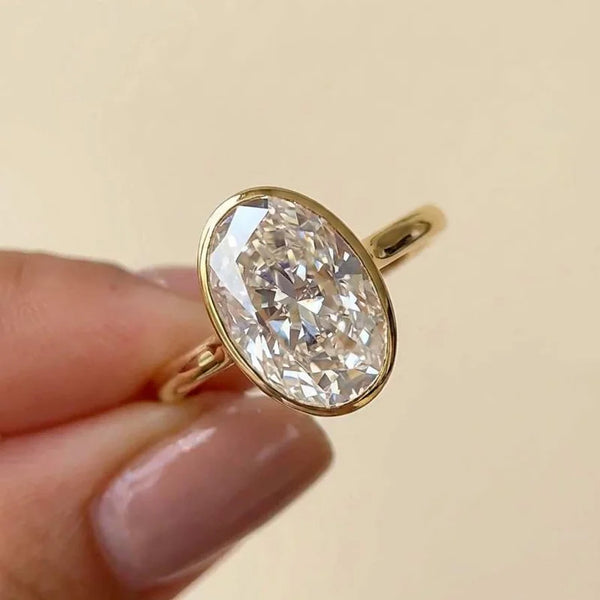 Full Bezel Oval Ring