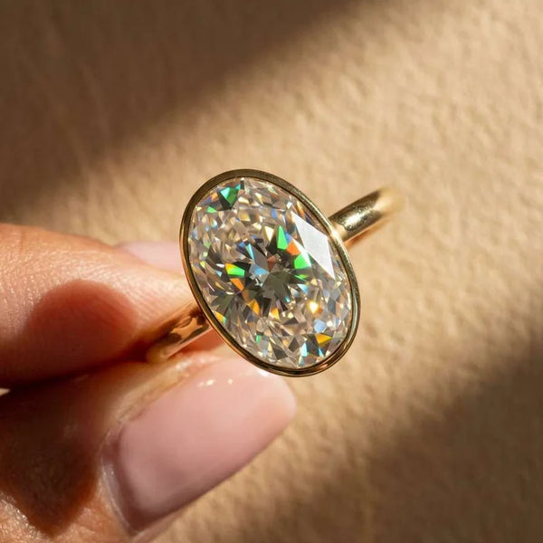 Full Bezel Oval Ring