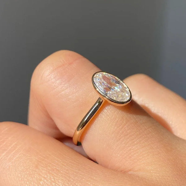 Full Bezel Oval Ring
