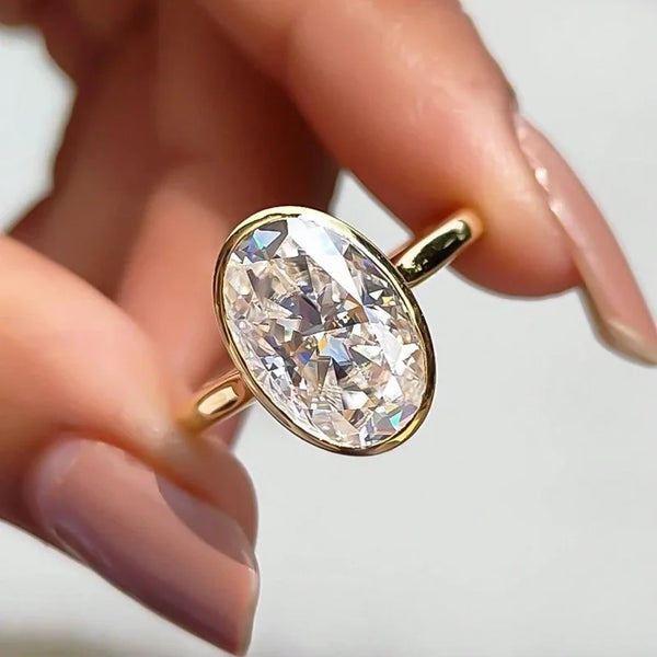 Full Bezel Oval Ring